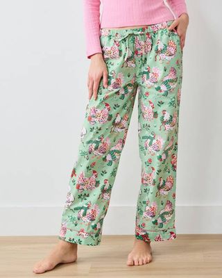 Holiday Hens - PJ Pants - Sage