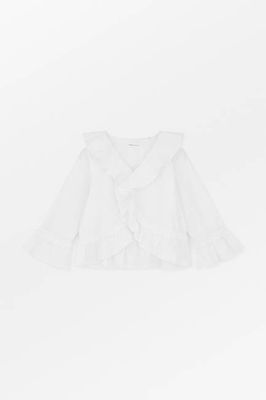 Rimini flounce blouse - Optic white