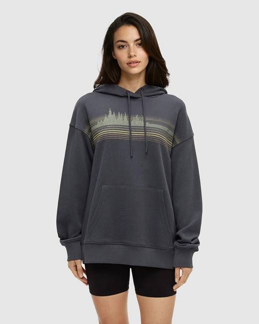 Retro Treeline Relaxed Hoodie