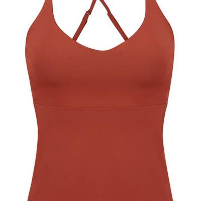 Recycling Tankini Top Nola rost (orange) - kaufen