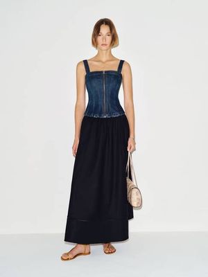 Danielle Stretch Denim Top