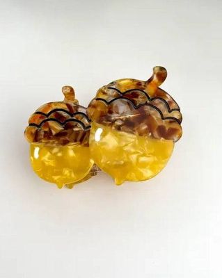 The Diva Soap - Acorn Claw Clip - Yellow Combo