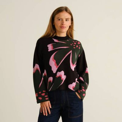 DEDICATED - Sweater Limhamn Big Bloom Multi Color