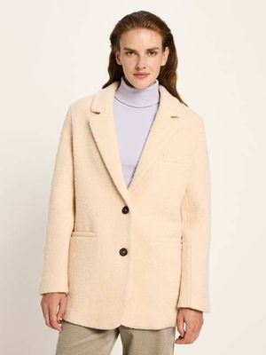 Boucle blazer coat (GOTS)