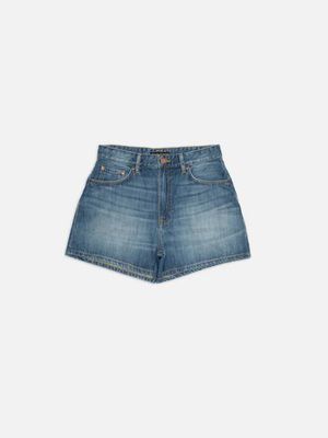 Maeve Denim Shorts Clear Skies loose fit shorts | Nudie Jeans