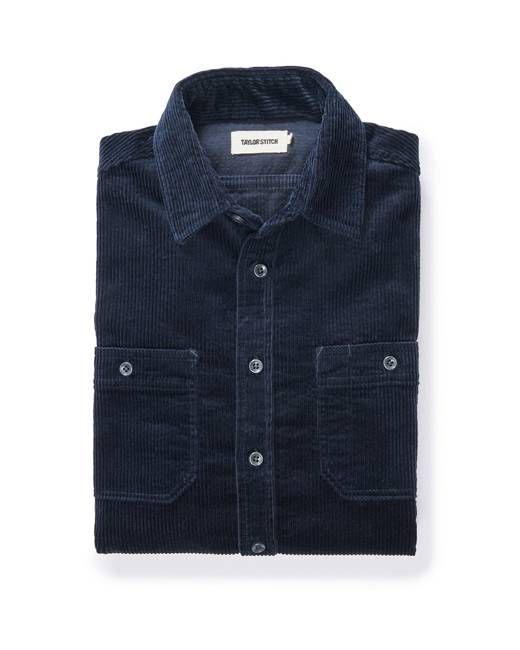The Utility Shirt in Dark Navy Corduroy