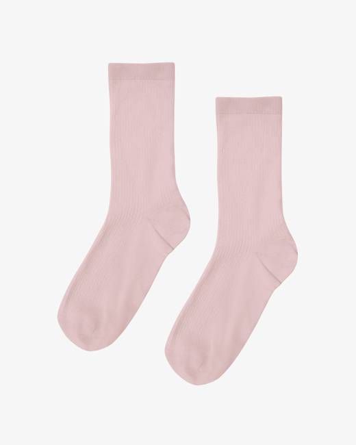 Women Classic Organic Sock - Faded Pink