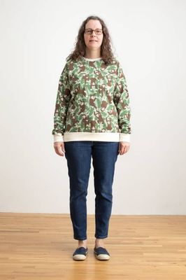 Adult Sweatshirt - Chimpanzees Green