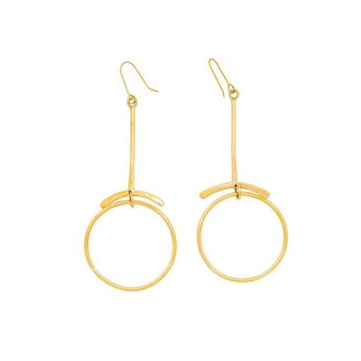 Furaha Recycled Brass Earrings