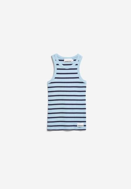 KANITAA STRIPES TOP | blue glow-tinted navy