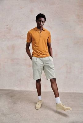 OLLIE - Organic cotton terry top - Golden Brown