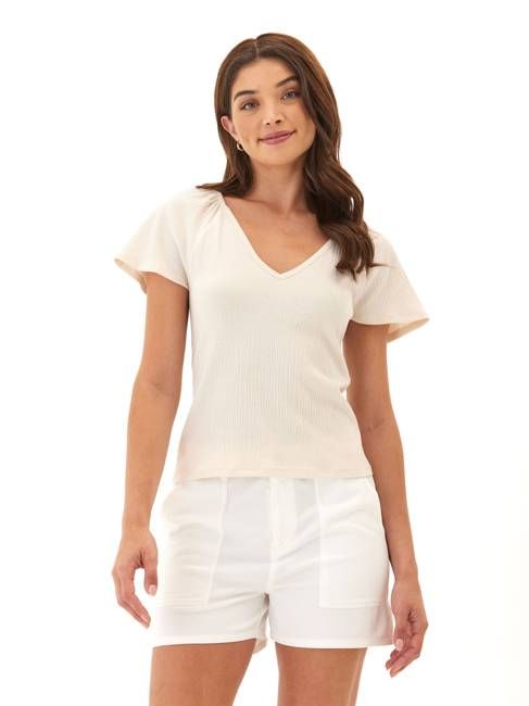 Teresa Smocked Jersey Top