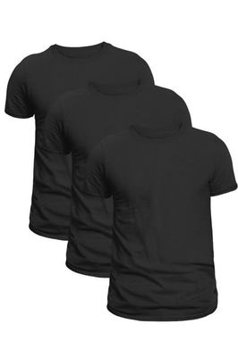 3-Pack Unisex Short Sleeve Black T-Shirts | Sustainable Everyday Casual Wear