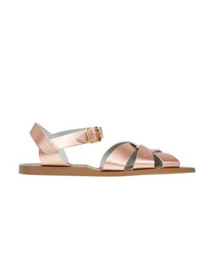 Rose Gold Leather Sandals