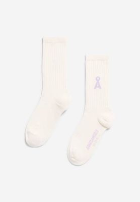 SAAMUS SHORT SOCKS | oatmilk-lavender light