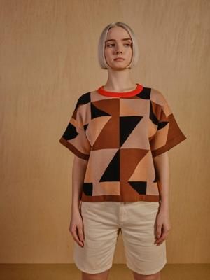 Calder Sweater Tee - Heloconia