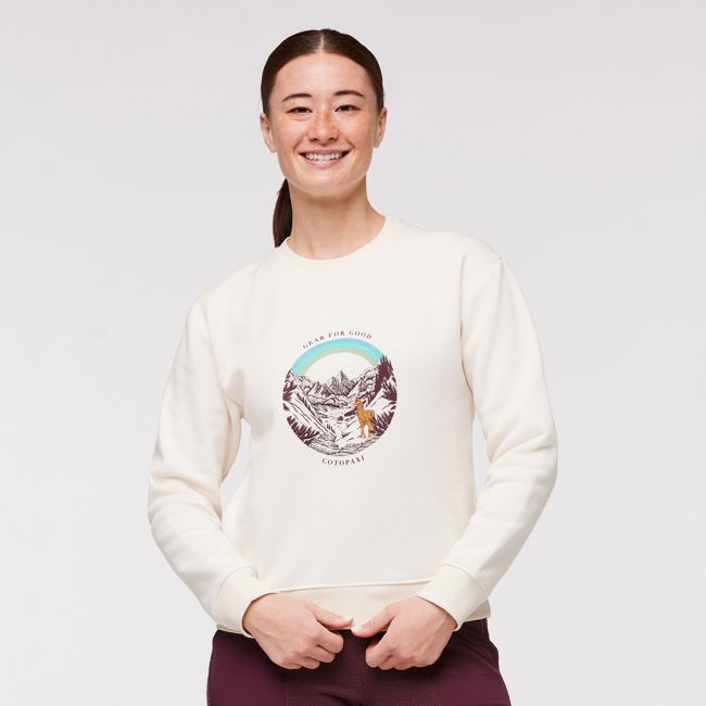 Traveling Llama Crew Sweatshirt - Women's