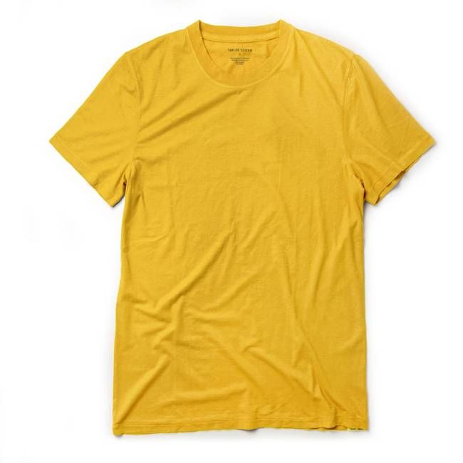The Cotton Hemp Tee in Gold