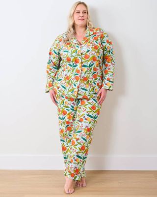Butterfly Grove - Tall Long PJ Set - Soft Blue