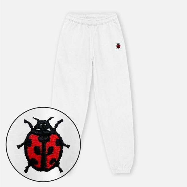 Tiny Ladybug Embroidered Joggers (Unisex)