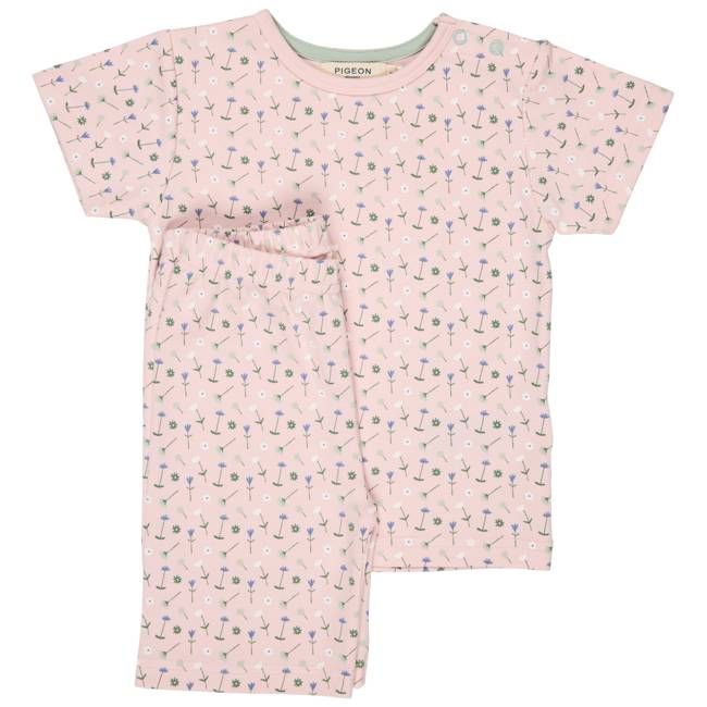 Short Pjs - Flowers, Pink