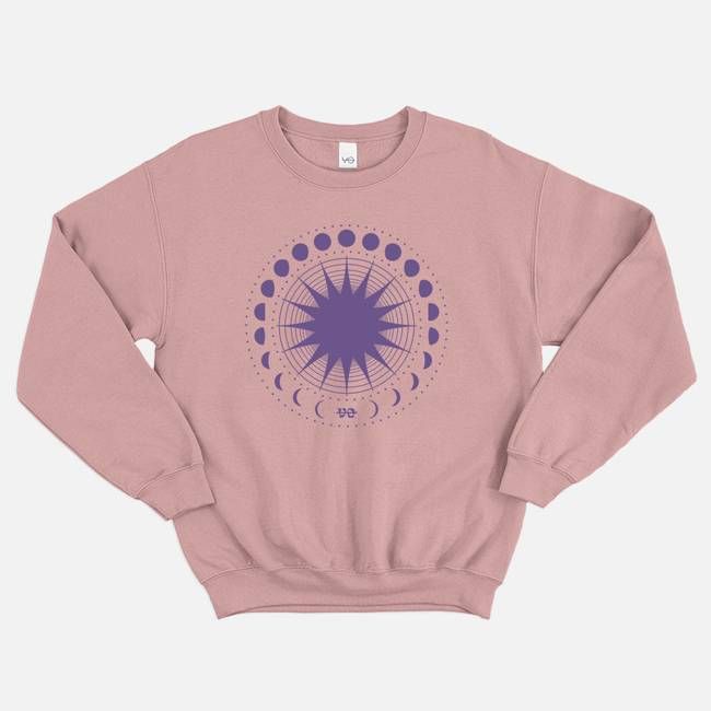 Vintage Lunar Cycles Sweatshirt (Unisex)