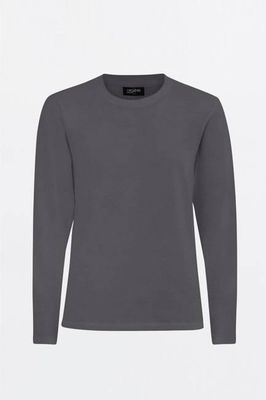 The Classic Organic Long-Sleeve Tee - Grey