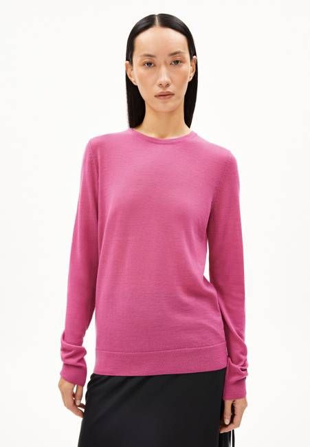 ELDIAA MERINO KNIT SWEATER | crushed berry