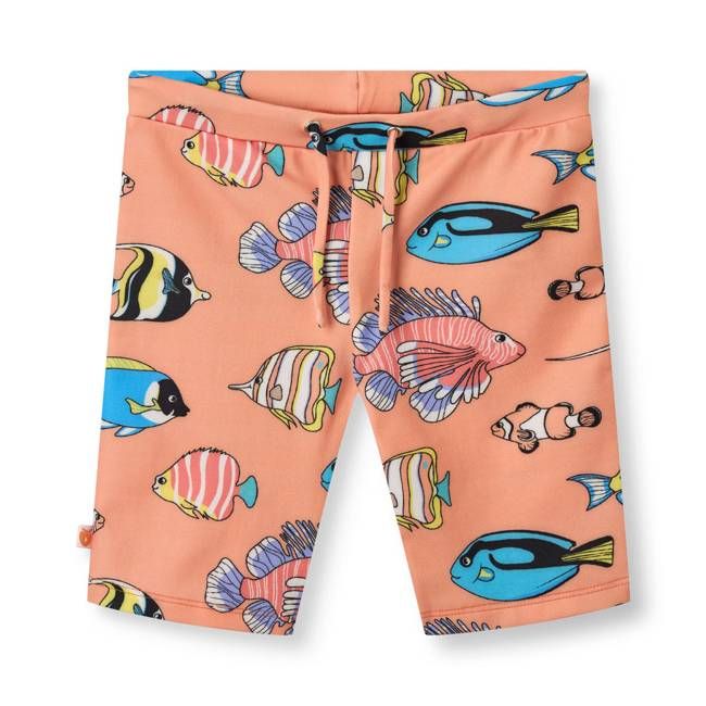 UV50 Swimming trunks with fish