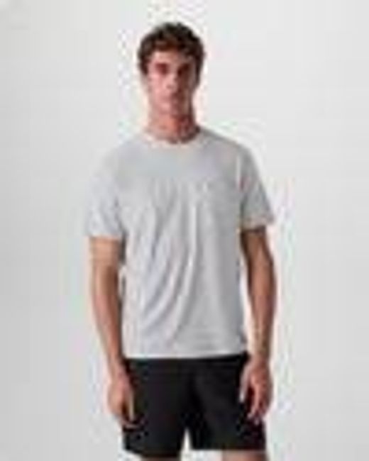 Short Sleeve Strato Pocket Tee - Relaxed Fit | Platinum Heather | Vuori