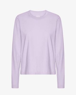 Women Organic LS T-Shirt - Soft Lavender