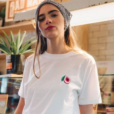 T-Shirt mit Feigenstickerei (Unisex)