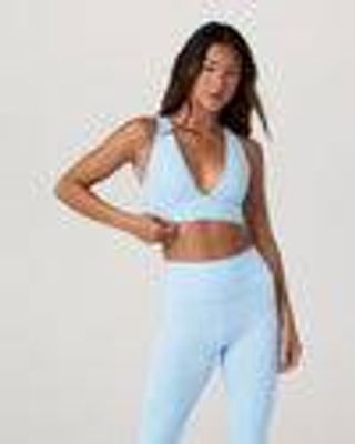 Vuori AllTheFeels™ Triangle Bra | Women's Crystal Blue Bra | Vuori