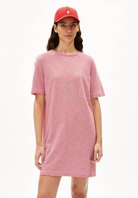 CHAARA LOVELY STRIPES| Hafermilch-Coral-Rouge