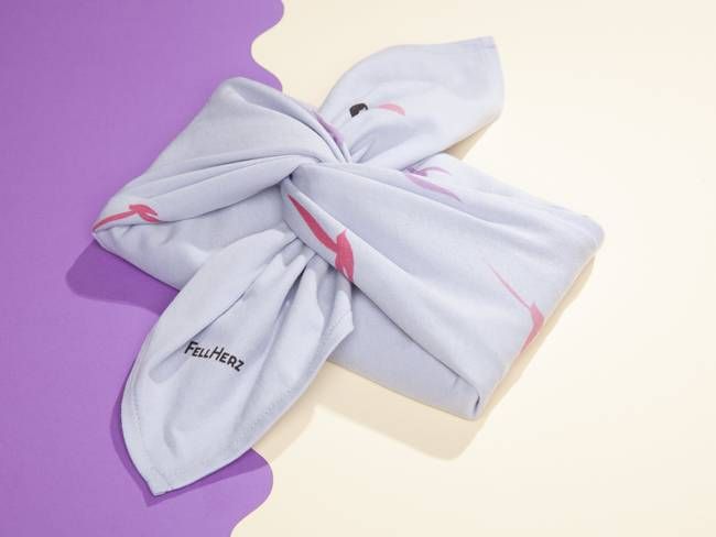 Möwenflug Furoshiki light blue