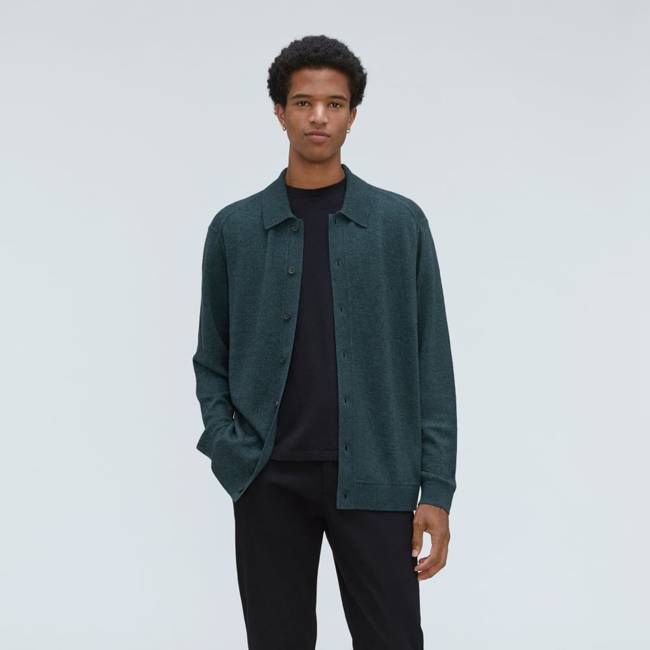 The Merino-Blend Sweater Polo | Deep Teal