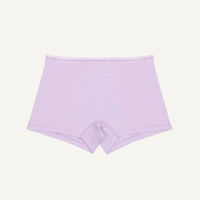 Organic Cotton Mid-Rise Shortie in Petal