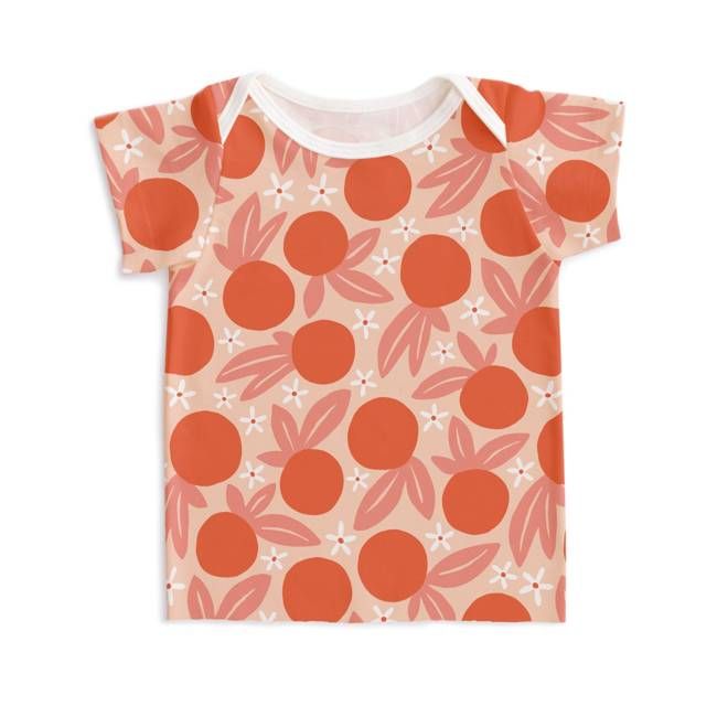 Short-Sleeve Lap Tee - Clementines Blush