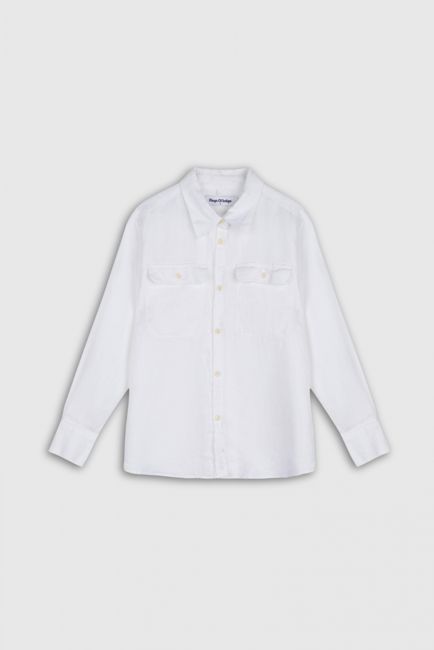 CHARLENE | OPTICAL WHITE LINEN