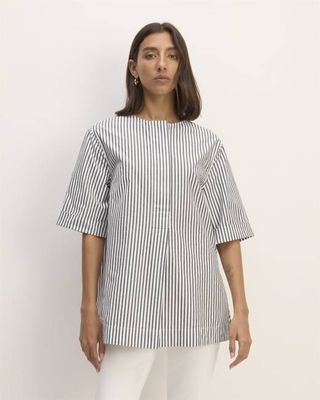 The Supima® Cotton Tunic | Optic White / Black