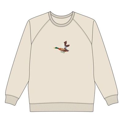 DEDICATED - Sweatshirt Malmoe Duck Off Egg White