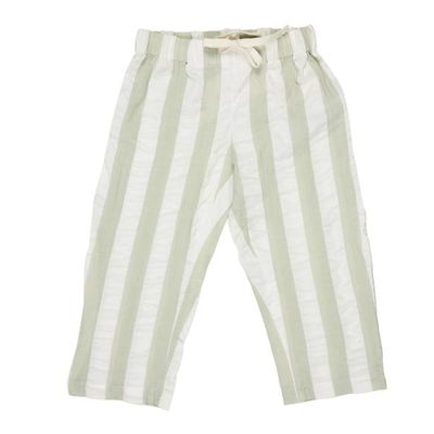 Loose Summer Pants (Seersucker Wide Stripe) - Sea Foam