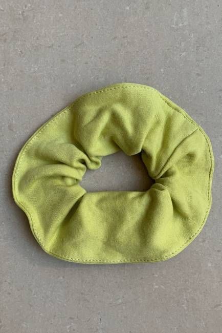 Scrunchie in Acid Green Jersey