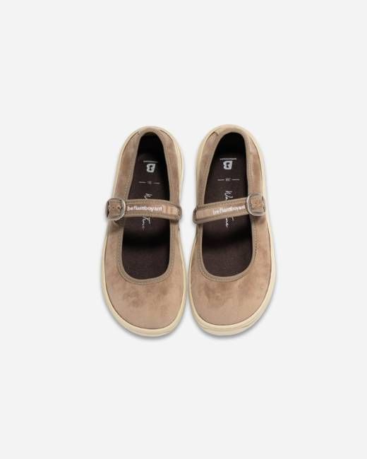 Beige Barefoot Ballerina - Mary Jane