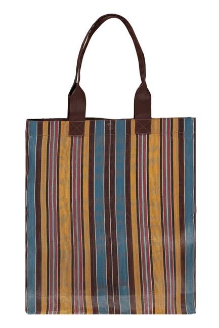 ECO WOVEN RECYCLED TOTE IN SAX