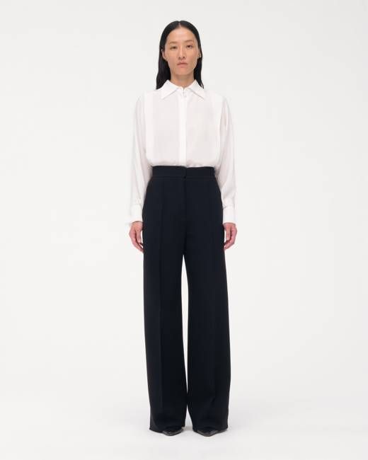 Doppio Wide Leg Pant | Black