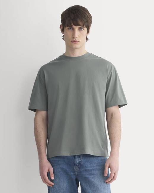 Archive Cotton Relaxed-Fit Crew | Agave Green