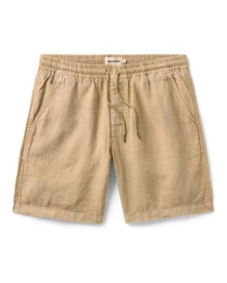 The Apres Short in Field Khaki Hemp