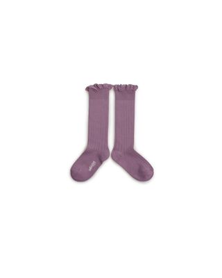 Collegien Ruffle Knee Socks - lavender