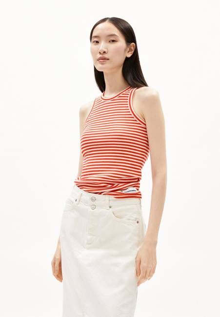 KANITAA STRIPES| poppy red-oatmilk